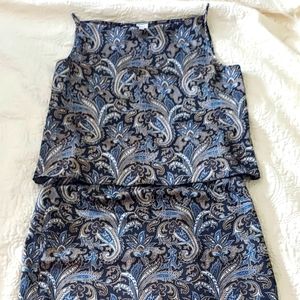 EMANUALE UNGARO LIBERTE SLEEVELESS  SHELL/CAMISOLE AND MATCHING SKIRT, S…